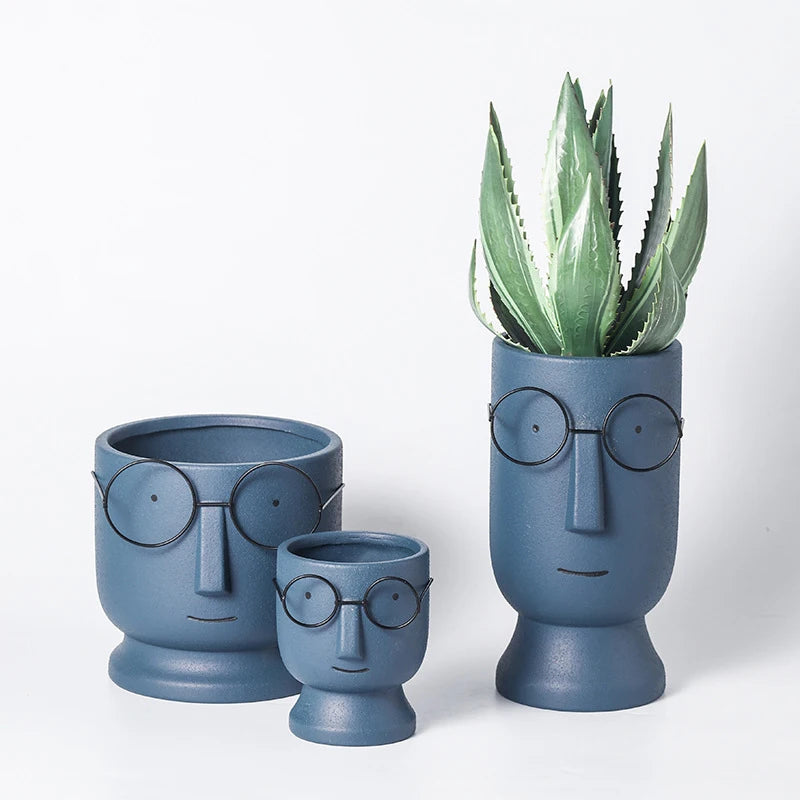 pot à fleurs en céramique mignon design nordique intérieur - vue 3 sur 22