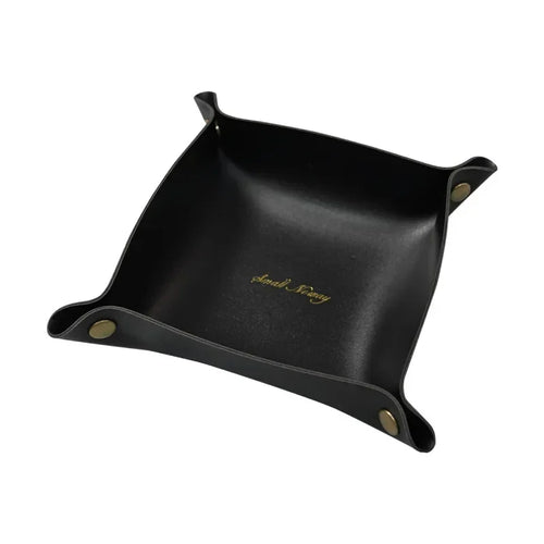 Vide-poche organisateur pliable en cuir pour bureau bijoux et cosmétiques - vue 20 sur 19