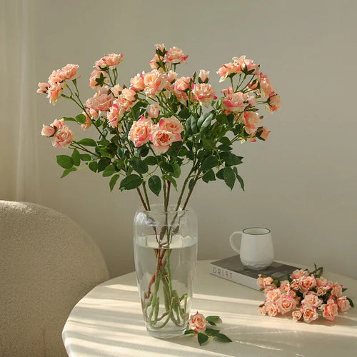 fleurs artificielles roses pour décoration de mariage élégante - vue 4 sur 9