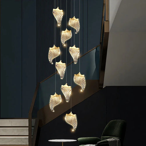 lustre led suspendu pour éclairage moderne intérieur - vue 2 sur 14