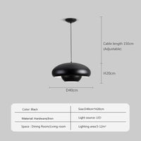Suspension led nordique simple champignons luminaires suspendus intérieur