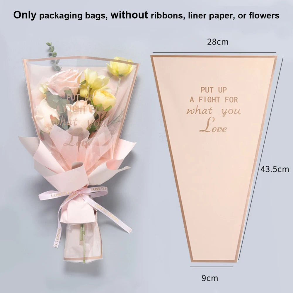 lot de 50 sachets imperméables pour roses à offrir pour la saint valentin - vue 5 sur 18