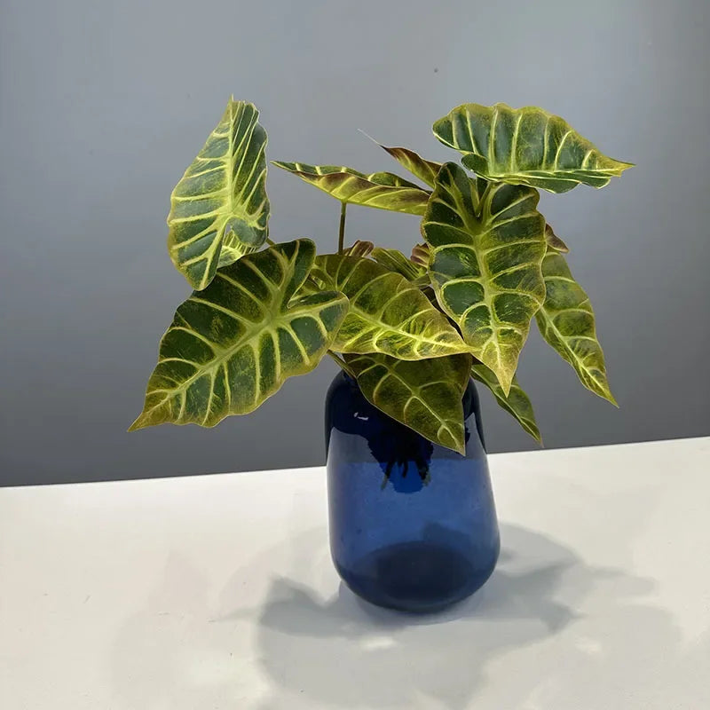lot de 2 feuilles artificielles pour décoration de fête automne - vue 5 sur 10