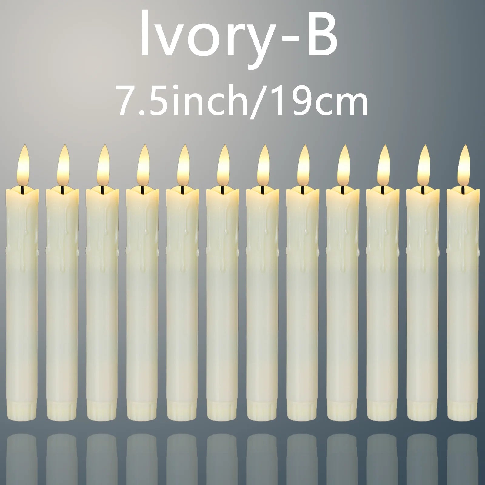 bougies LED décoratives scintillantes pour mariage et Halloween - vue 10 sur 14