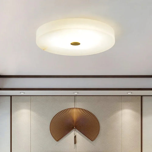 plafonnier en marbre naturel léger et luxueux moderne - vue 4 sur 8