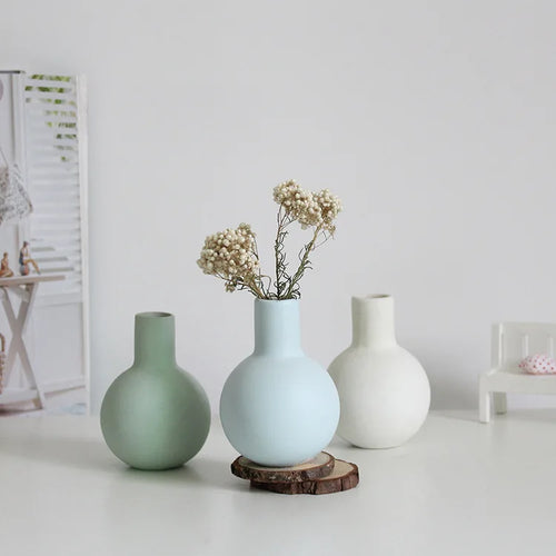 vase en céramique artisanale pour fleurs séchées décoratif et créatif - vue 2 sur 16