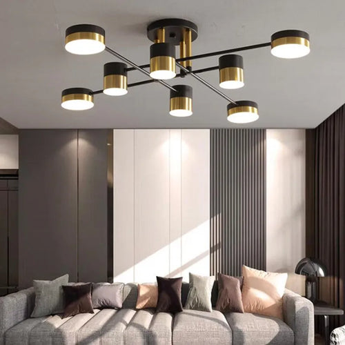 lustre à led design nordique moderne pour intérieur - vue 5 sur 11