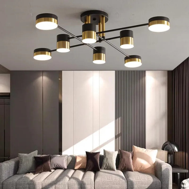 lustre à led design nordique moderne pour intérieur - vue 4 sur 11