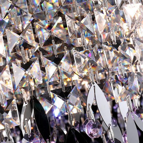 lustre de luxe en cristal lampe à main éclairage de bar luminaire suspendu - vue 7 sur 10