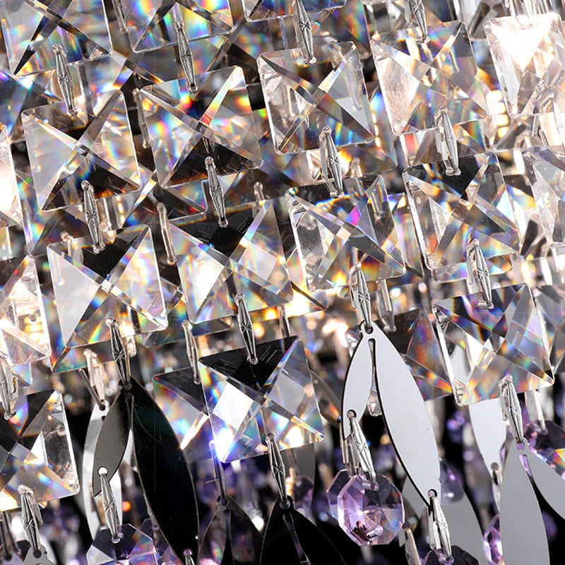 lustre de luxe en cristal lampe à main éclairage de bar luminaire suspendu - vue 6 sur 10