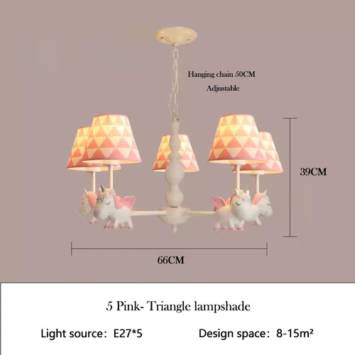lustre enfant LED rotatif style nordique romantique et chaleureux - vue 18 sur 24