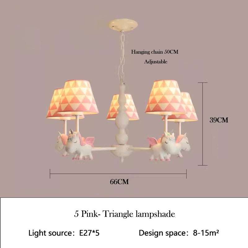 lustre enfant LED rotatif style nordique romantique et chaleureux - vue 17 sur 24
