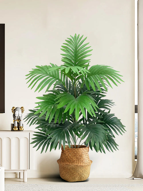 palmier artificiel avec feuilles tropicales pour décoration intérieure - vue 4 sur 8
