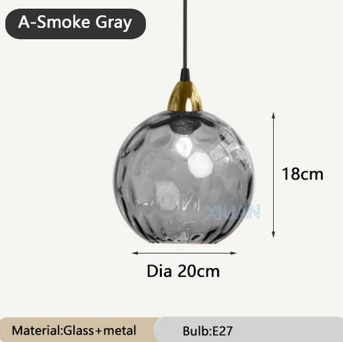 lustre en verre coloré lumineux pour restaurant - vue 10 sur 25