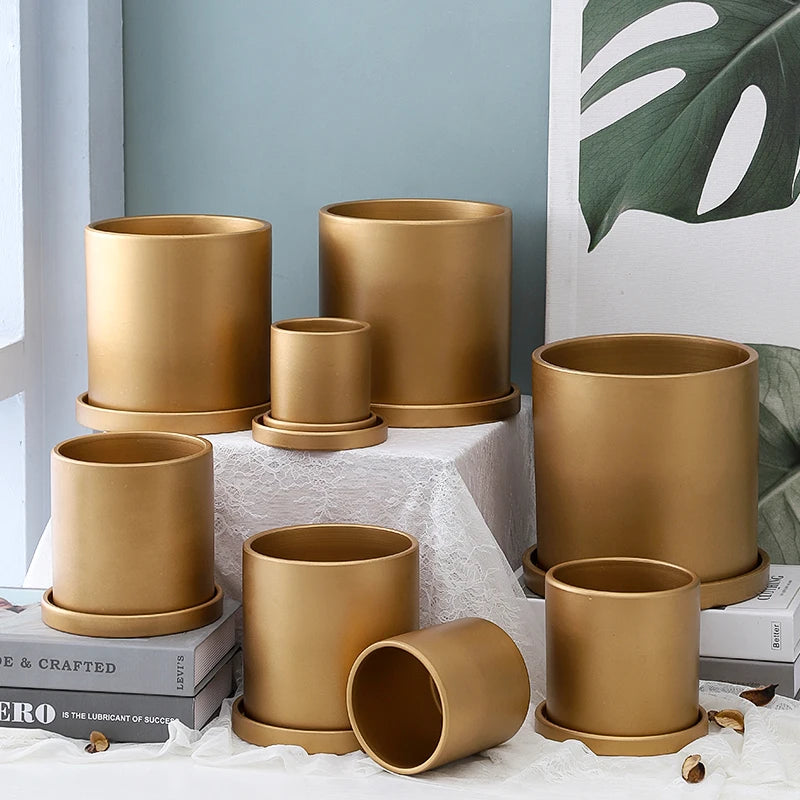 pot en céramique nordique pour décoration de plantes d'intérieur - vue 4 sur 11