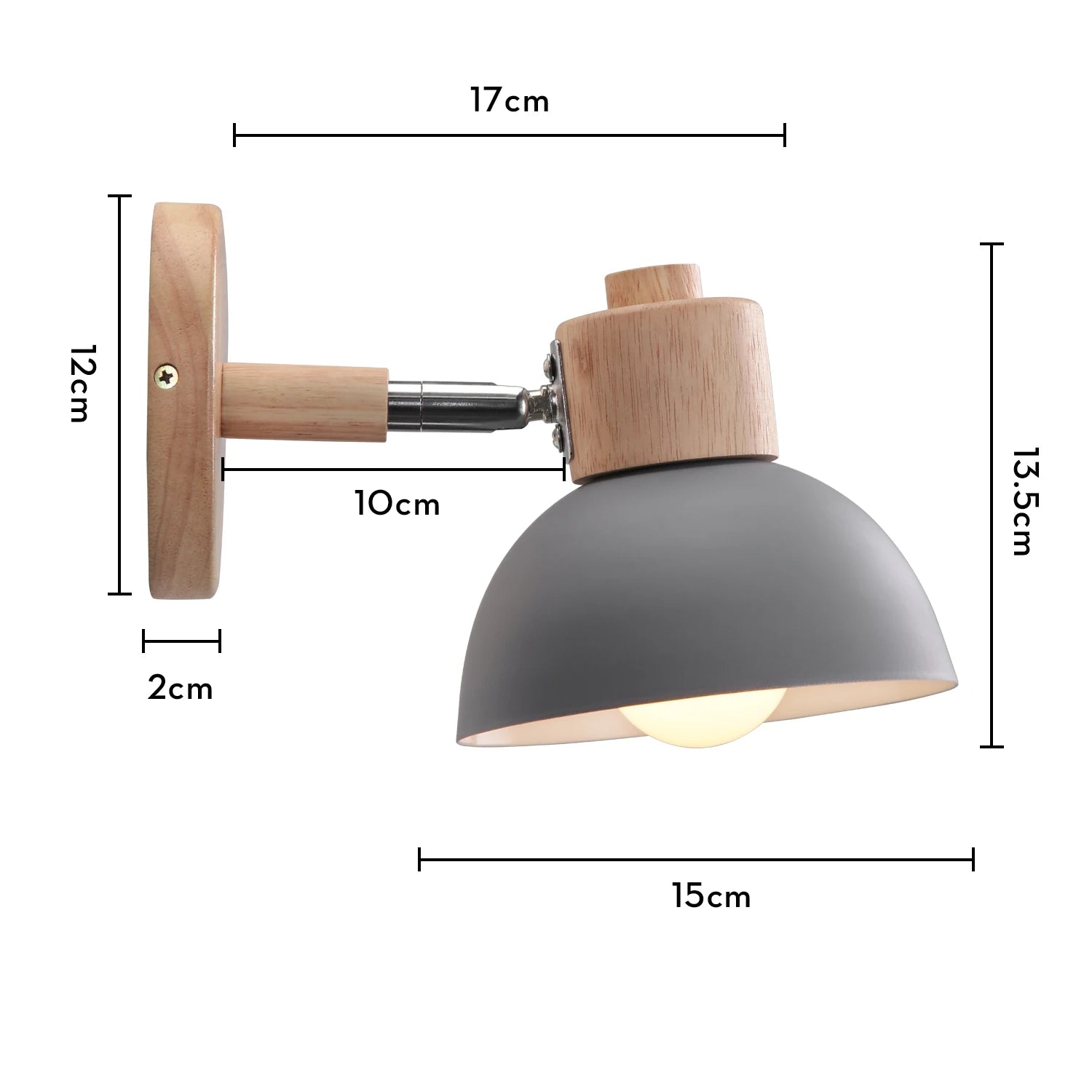 applique murale nordique en bois style mignon et moderne - vue 11 sur 13