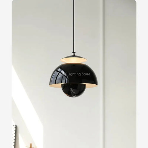 Design danois fleur bourgeon suspension moderne Simple Restaurant chambre d'enfants chambre chevet lustre nordique maison lampes LED - vue 3 sur 10