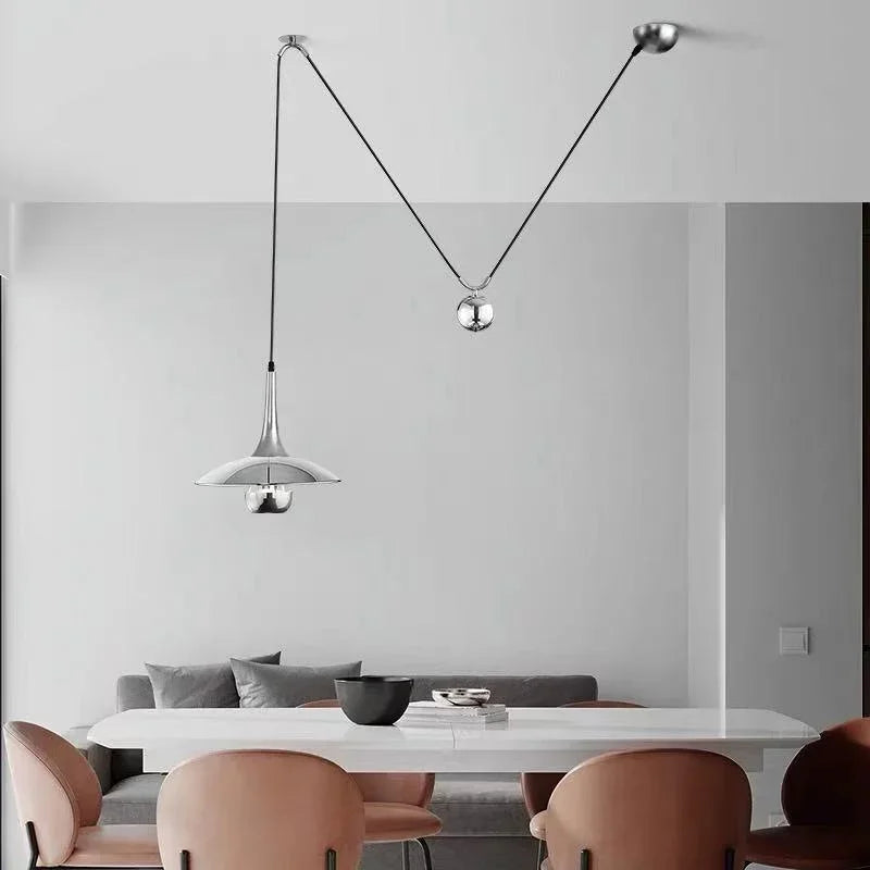 suspension spot luminaire led réglable postmoderne - vue 3 sur 14
