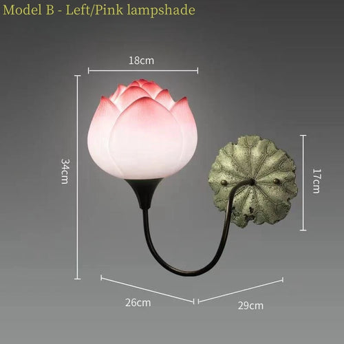Applique murale Led en forme de Lotus - vue 12 sur 16