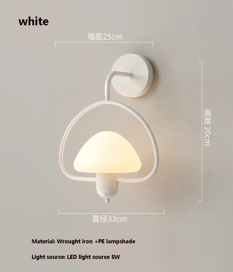 applique murale champignon led décoration intérieure moderne élégante - vue 10 sur 10