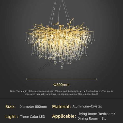 Pendant Lamp Chandelier,Pendant Lighting Fixtures,Pendant Lamp Chandelier,Tree-shaped Crystal Chandelier,Led Lighting Lamp,