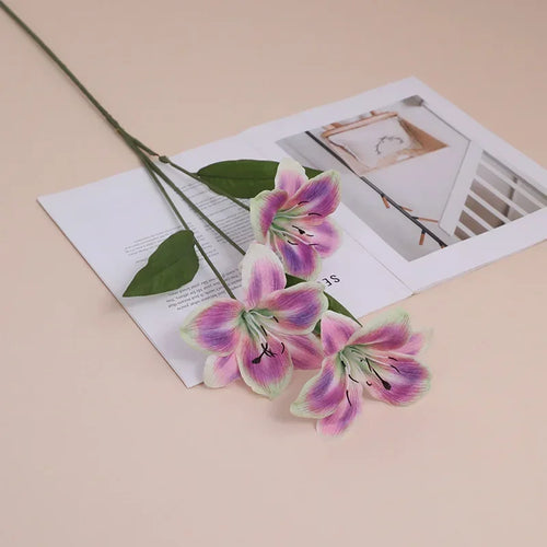 fleurs en soie lys décoratif pour intérieur et extérieur - vue 9 sur 15
