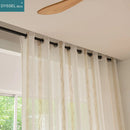 Voilage rideau rayé style moderne pour salon chambre