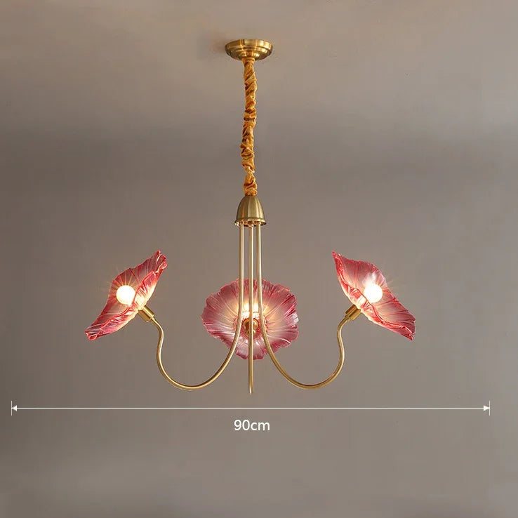 lustre moderne léger au design floral simple et créatif - vue 8 sur 14