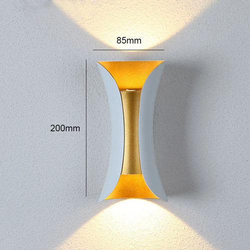 applique murale led moderne en aluminium étanche pour décoration extérieure - vue 11 sur 10