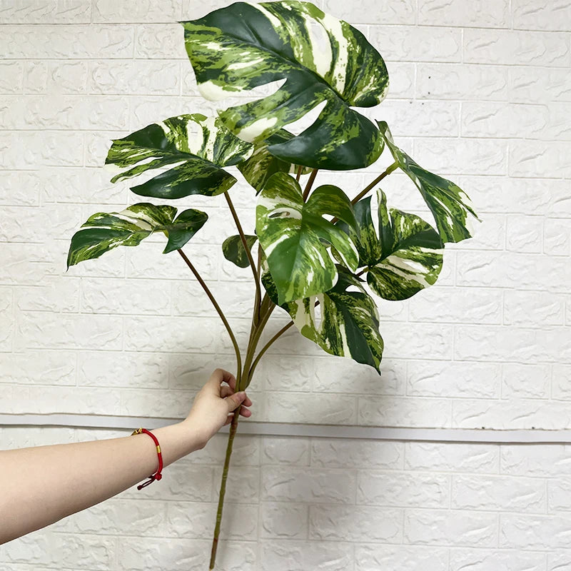 plantes artificielles grandes monstera pour décoration intérieure et extérieure - vue 2 sur 6