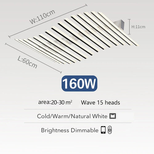 lustre nordique acrylique led moderne pour bar restaurant - vue 11 sur 12