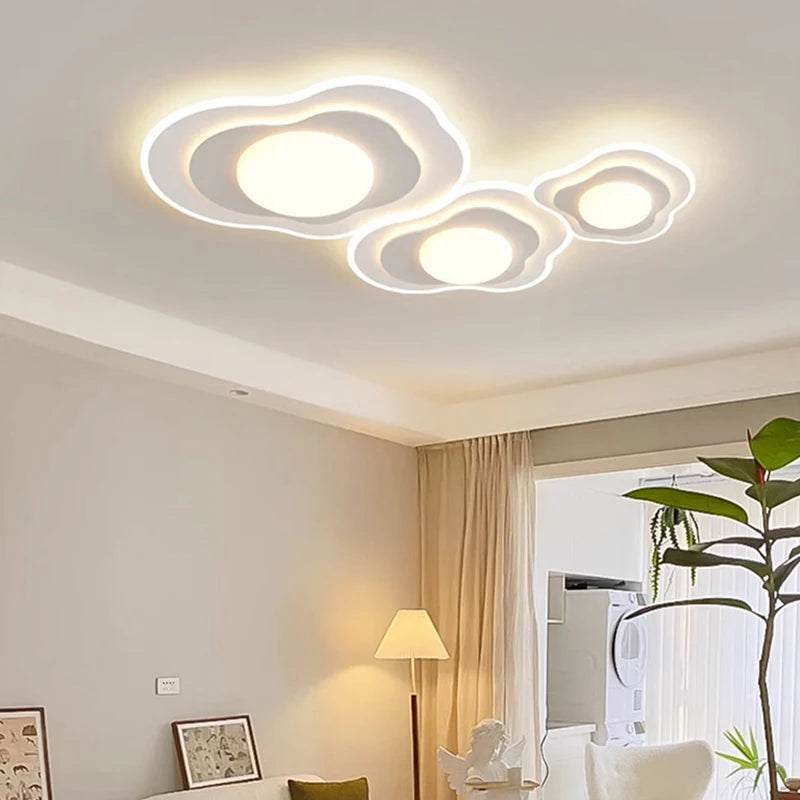 Plafonnier Chambre principale LED luxe blanc bois crème Style pour chambre salon salle d'étude vestiaire maison chaleureuse déco - vue 3 sur 10