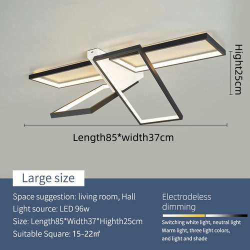 plafonnier à led moderne pour décoration intérieure élégante - vue 9 sur 10