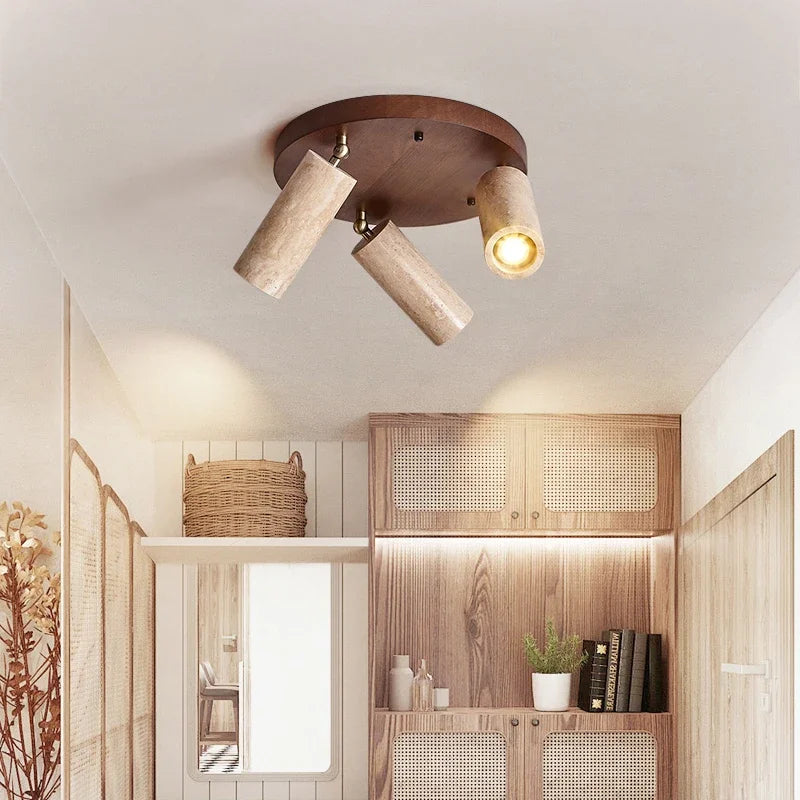 plafonnier led japonais style vintage pour intérieur et extérieur - vue 4 sur 8