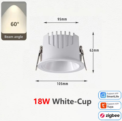 spot led cob zigbee intensité variable en aluminium - vue 13 sur 17