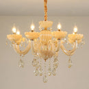 lustre en cristal moderne pour décoration intérieure avec éclairage led