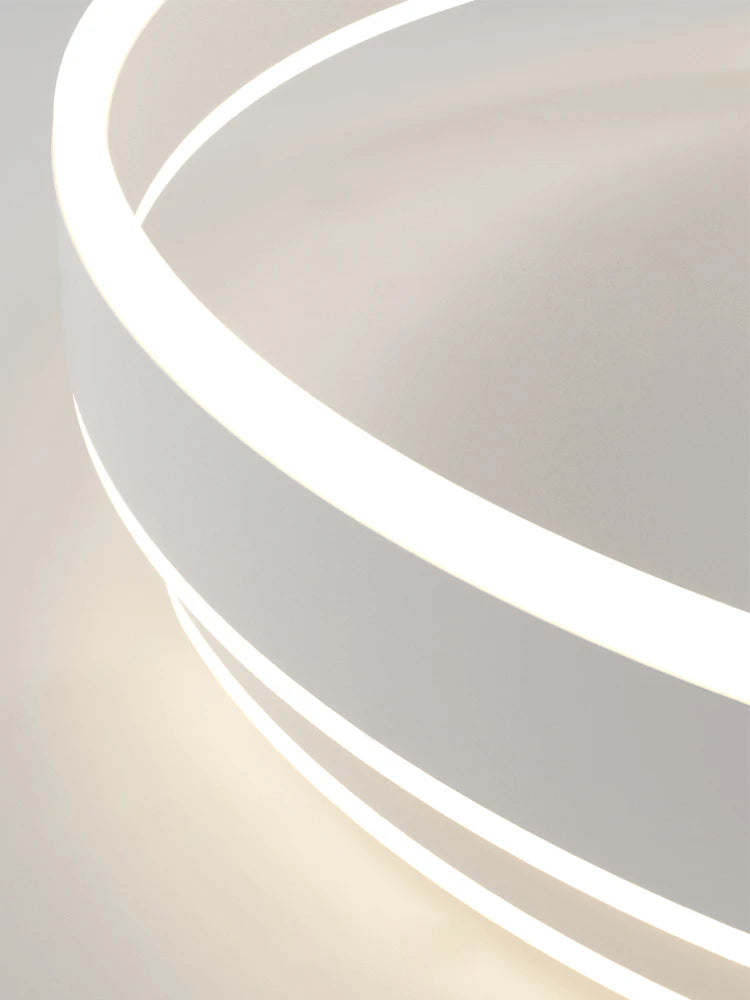 Lustre Noir Blanc Moderne LED Pour Salon Salle à manger Cuisine Éclairage Intérieur Décor À La Maison - vue 5 sur 10