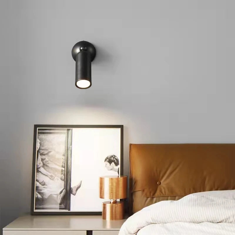 applique murale led en laiton moderne rotative avec gradation - vue 3 sur 8