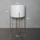etagère à plantes dorée support à fleurs amovible et polyvalent