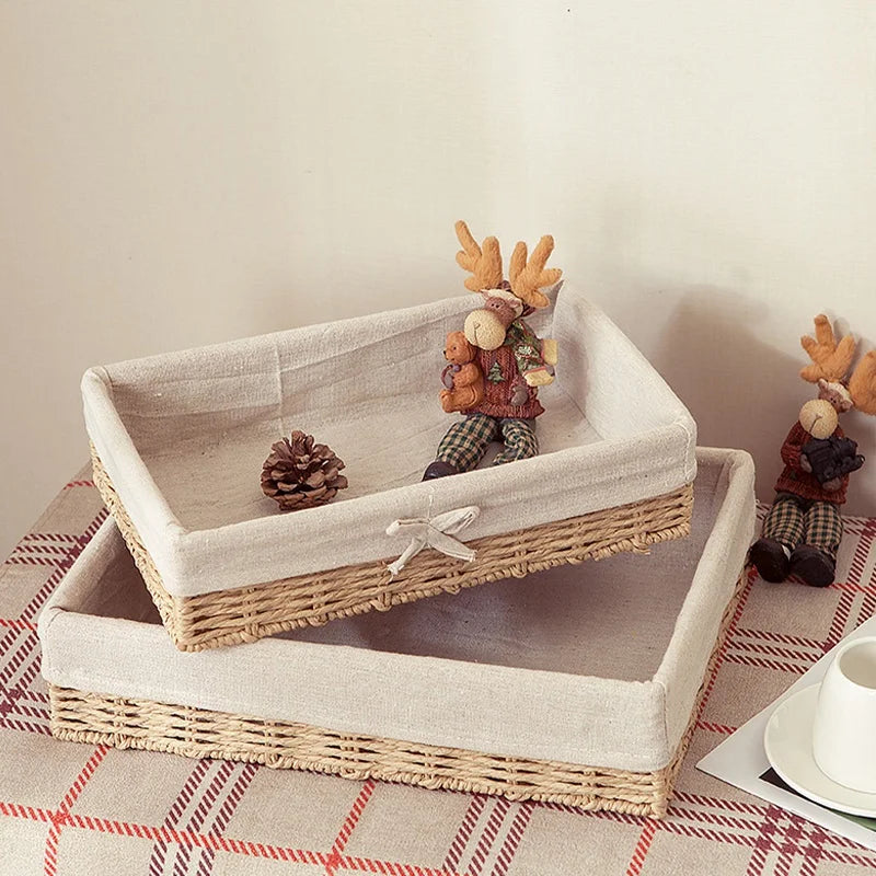 panier de rangement décoratif pour cosmétiques et fournitures - vue 4 sur 17