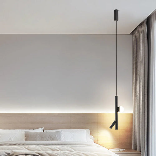 Suspension long ligne moderne minimalisme led luxe - vue 6 sur 8