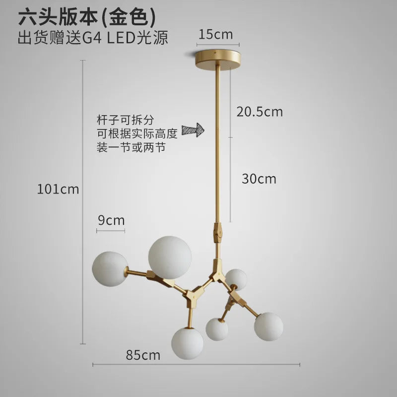 lustre moderne décoratif pour un intérieur nordique élégant - vue 14 sur 16