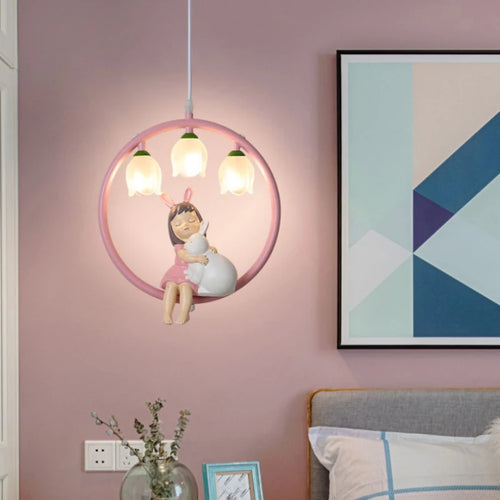 suspension mignonne pour chambre de petite fille moderne - vue 2 sur 12