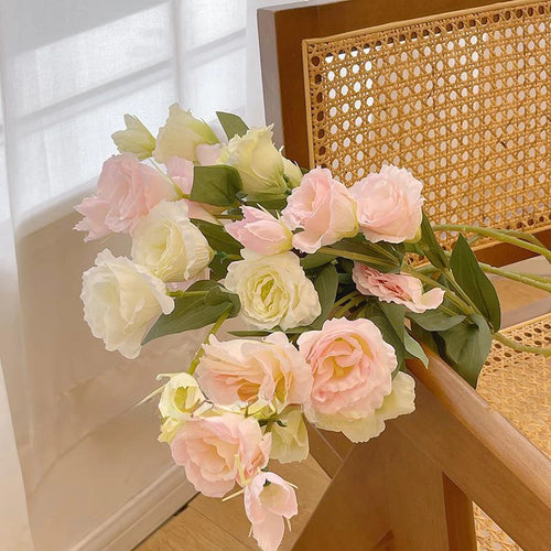 grandes roses artificielles en soie pour décorations diverses - vue 4 sur 10