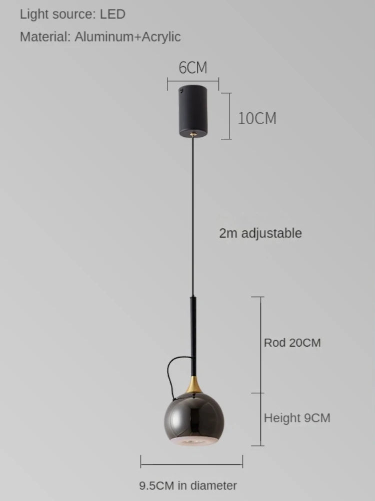 lampe de chevet magnétique moderne et minimaliste réglable - vue 9 sur 9