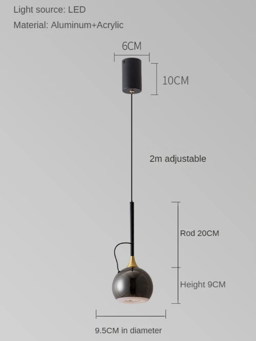 lampe de chevet moderne à aspiration magnétique réglable - vue 10 sur 9