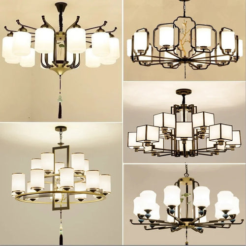 lustre rétro chinois pour un éclairage élégant et chaleureux - vue 2 sur 21