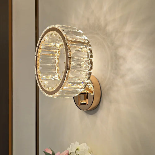 applique murale led moderne en cristal de luxe - vue 3 sur 8