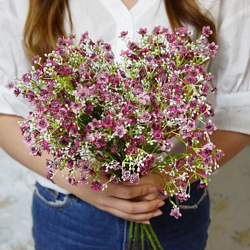 gypsophile fleurs artificielles pour mariage décoration florale 2024 - vue 5 sur 12