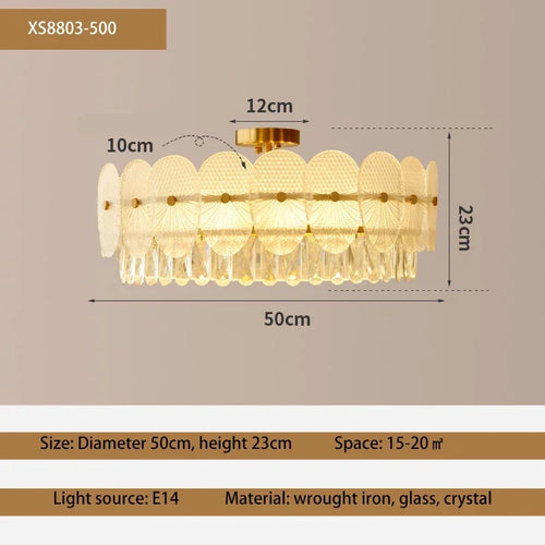 suspension moderne en cristal design pour intérieur élégant - vue 10 sur 9